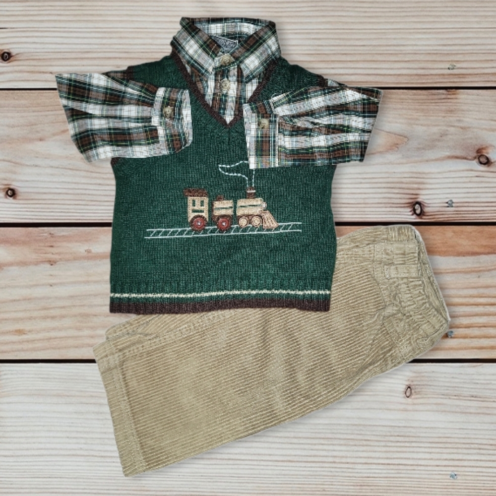 Like new Boys sweater vest outfit